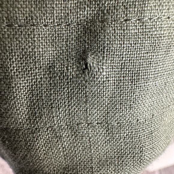 lauren ralph lauren linen safari vest 2x olive green cargo utility drawstring - Picture 12 of 14